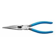 CHANNELLOCK 7 13/16 in XLT Long Nose Plier, Side Cutter Plastisol And Code Blue Grips Handle E318