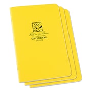 Rite In The Rain All Weather Stapled Notebook, 3-1/4in, PK3 371FX-M