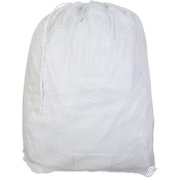 Zoro Select Drawstring Polyester Laundry Bag White GP245165