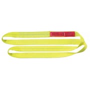 LIFT-ALL Web Sling, Endless, 4 ft L, 1 in W, Polyester, Yellow EN2801DX4