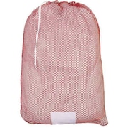 Zoro Select Drawstring Polyester Mesh Laundry Bag Red MP245557