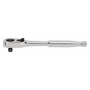 Stanley 1/4" Drive 52 Geared Teeth Pear Head Style Hand Ratchet, 6-1/8" L, Chrome Finish 89-817