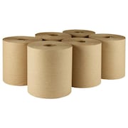 TOUGH GUY Tough Guy Hardwound Paper Towels, 1 Ply, Continuous Roll Sheets, 800 ft, Brown 38X645