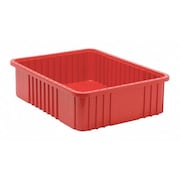 Quantum Storage Systems Divider Box, Red, 22 1/2 in L, 17 1/2 in W, 6 in H K-DG93060RD-1
