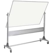 MOORECO 48"x96" Magnetic, Reversible Porcelain Whiteboard, Gloss, Board Frame Material: Aluminum 669RH-DD