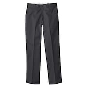 DICKIES Work Pants, Poly/Cotton Twill, Black, 42x34 P874BK 42 34