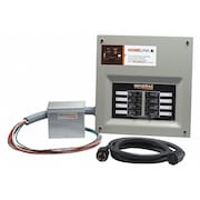 Generac Upgradable Manual Transfer Switch, Gray 6854