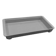 MOLDED FIBERGLASS Stacking Container, Gray, Fiberglass Reinforced Composite, 20 3/4 in L, 11 1/4 in W, 2 3/8 in H 8147085136