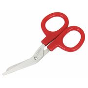 First Aid Only Scissors, 4 In. L, Silver, Rounded, Metal 17-008