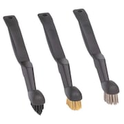 Carrand 1/2 in W Detail Brush, 5 in L Handle, 1 1/4 in L Brush, Black/Gold/Silver, Polypropylene 92004