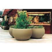 WAUSAU TILE Planter, Round, 24in.Lx24in.Wx36in.H TF4354W22