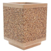 WAUSAU TILE Planter, Square, 18in.Lx18in.Wx24in.H TF4185W22