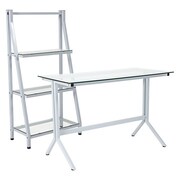 Flash Furniture Winfield, Glass, Desk and Bookshelf NAN-CEK-36-GG
