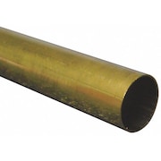ZORO SELECT 260 Brass Round Tube, 1/4 in Outside Dia, 3 ft Length 9209