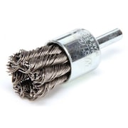 Weiler Knot Wire End Wire Brush, Steel, 3/4" 90192