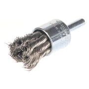 WEILER Knot Wire End Wire Brush, Stainlesss Steel 90194