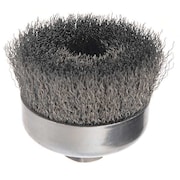 Weiler Crimped Wire Cup Wire Brush, 4", 0.014" 93399