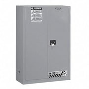 JUSTRITE Flammable Safety Cabinet, 45 gal., Gray, Number of Doors: 2 894523