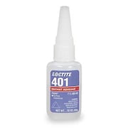 Loctite Instant Adhesive, Series 401, 20 g, Bottle, Clear 135429