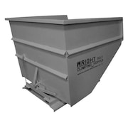 Zoro Select Self Dumping Hopper, Medium Duty, Gray 30077 GRAY