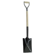 Westward 14 ga Garden Spade Shovel, Steel Blade, 30 in L Natural Wood Handle 4LVR9