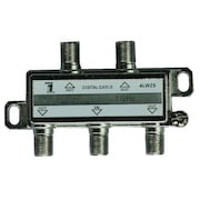 POWER FIRST Cable Splitter, 4-Way, F-Type, 1 GHz 4LWZ5