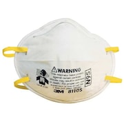 3M N95 Disposable Respirator, S, White, PK20 8110S