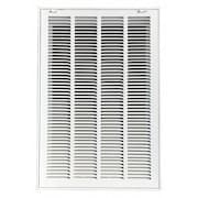 Zoro Select Filtered Return Air Grille, 16 X 25, White, Steel 4MJT5