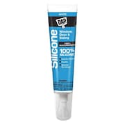 Dap Window, Door & Siding Sealant, 2.8 oz, Tube, White, Silicone Base 00752