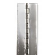 ZORO SELECT 1 in W x 24 in H Stainless steel Continuous Hinge 2ZFT4