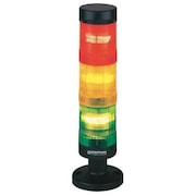 Werma Tower Light, 120VAC, Amber, Green, Red 62960001