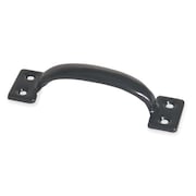 Zoro Select Door Pull, 6 1/2 In, Powder Coated, Unthr. Through Holes 4PE20