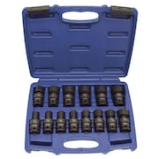 WESTWARD 1/2" Drive Impact Socket Set, SAE, 14 pcs 4PRH5