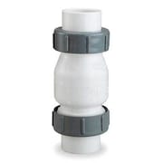 DAYTON 1-1/2" Socket PVC True Union Swing Waste Water Check Valve 4RG90