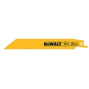 DEWALT 6" 18 TPI Straight Back Bi-Metal Reciprocating Blade (5 pack) DW4811