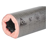 Atco Insulated Flexible Duct, 10" Dia., 25Ft 17802510
