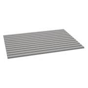 Tennsco Decking, Ribbed Steel, 48 in W, 36 in D, Gray, Powder Coated Finish, Gauge: 22 BSD-4836