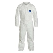 Dupont Collared Disposable Coveralls, 25 PK, White, Tyvek(R) 400, Zipper TY120SWH5X0025NF