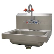 ZORO SELECT Hand Sink, 15-1/4 In. W 7-PS-55