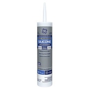 Ge Silicone Sealant, All Purpose Silicone, 10 oz, Cartridge, Clear 2795576