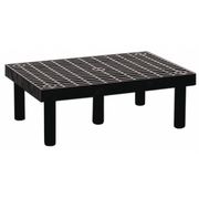 Structural Plastics Dunnage Rack, 500 lb Load Capacity, HDPE, 12 in H x 24 in W x 36 in D D3624