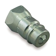 SAFEWAY HYDRAULICS Hydraulic Quick Connect Hose Coupling, Steel Body, Push-to-Connect Lock, 3/8"-18 Thread Size S41-3P