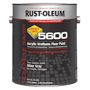 Rust-Oleum 1 gal Floor Paint, High Gloss Finish, Silver Gray, Water Base 251291