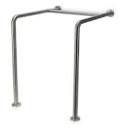 ZORO SELECT 30" L, Wall Mount, Stainless Steel, Safety Rail/Bar, Satin 4WMH4