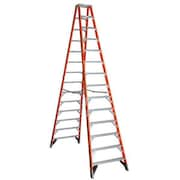 Werner 14 ft. Fiberglass Twin Stepladder T7414