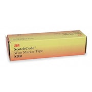 3M Scotch-Code Wire Marker Tape Refill, SDR, Legend 10 to 19, Preprinted, Self-Adhesive Attach, Pack 10 SDR-10-19