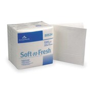 Georgia-Pacific Dry Wipe, White, Poly Wrapped, Plastic, 20 PK, 1,000 Wipes, 13 in x 13 in 80534