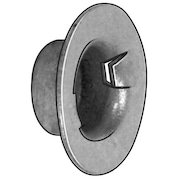Zoro Select Cap Nut, Spring Steel, Zinc Plated, 100 PK 228911004