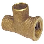 NIBCO Reducing Tee, Low-Lead Cast Bronze 714RR-LF 1X1/2X1