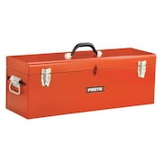 Proto 26"W Steel, Safety Red Portable Tool Box, Powder Coated, 9-1/2"H J9969R